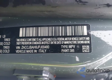 2018 Jeep Renegade Sport 4X4 z USA, uszkodzony, nr VIN ZACCJBAH8JPJ00480